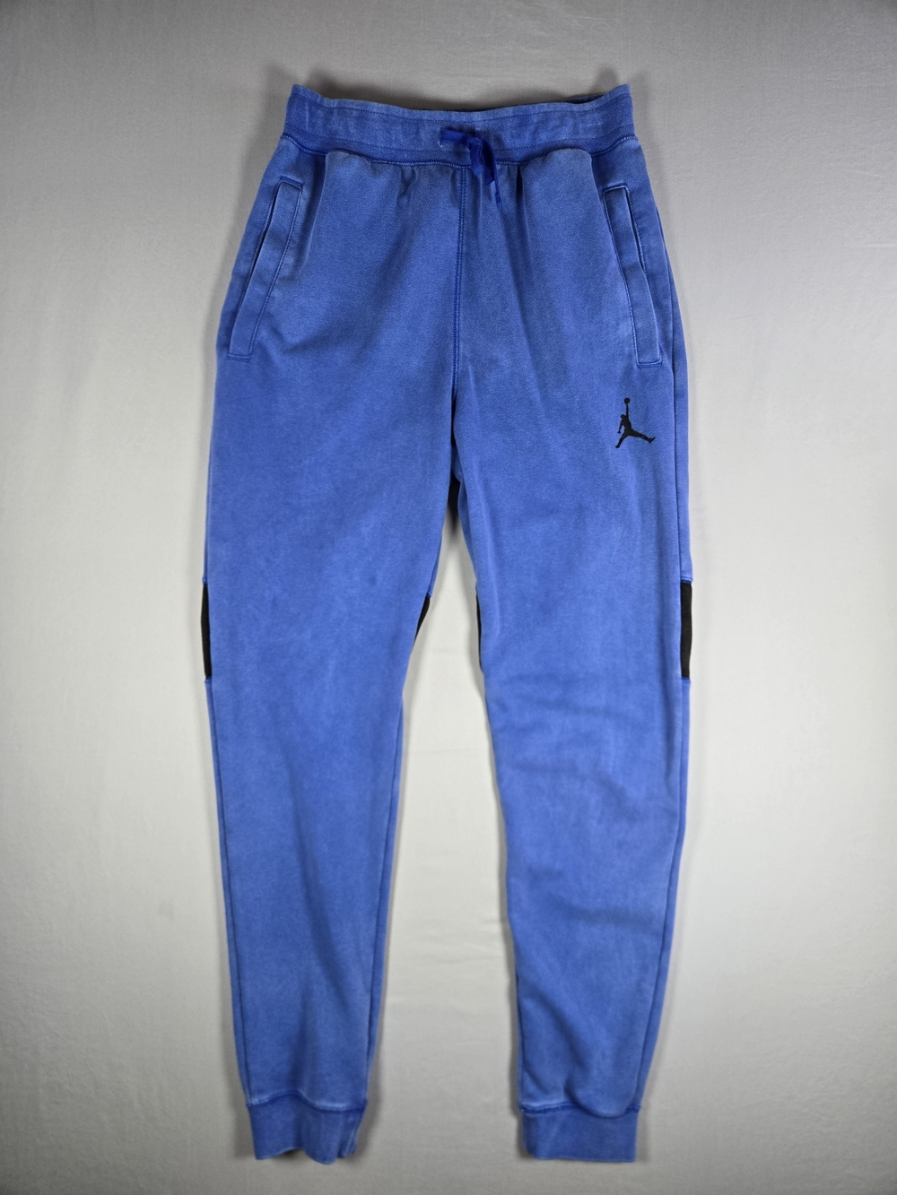 Nike Air Jordan MJ Jumpman Blue Acid Wash Fleece Jogger Pants Men Small 2021 Y2K